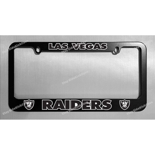 Raiders License Plate Frame Etsy