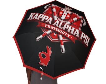 Kappa Alpha Psi customized Semi-Automatic Foldable Umbrella l Father's Day Gift l Kappa Gift l Kappa Initiation Gift l Kappa Probate Gift