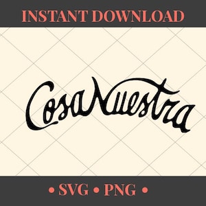 Cosa Nuestra SVG PNG | Rauw Alejandro Cosa Nuestra | Rauw Alejandro SvG | Rauw Alejandro Logo SVG| Rauw Alejandro Vector