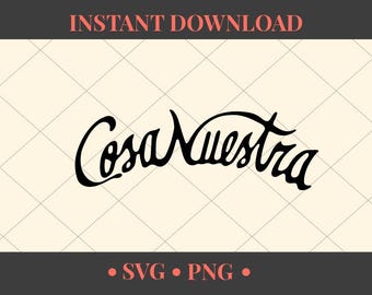 Cosa Nuestra SVG PNG | Rauw Alejandro Cosa Nuestra | Rauw Alejandro SvG | Rauw Alejandro Logo SVG| Rauw Alejandro Vector
