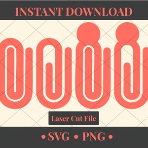 Jumbo Paper Clip SVG Laser Cut File | Jumbo Paper Clip PNG | 4 Different Versions Jumbo Paper Clips | Paperclip SVG | Back to School Svg |