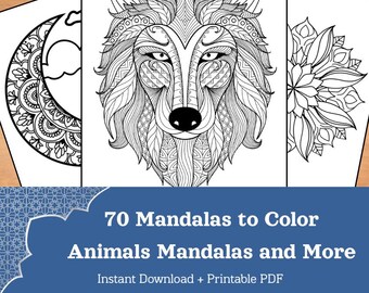 Magici Mandala. Disegni da Colorare per adulti e bambini. Animali mandala. Relax. Pace interiore, Mandala da Colorare, Mandala anti stress
