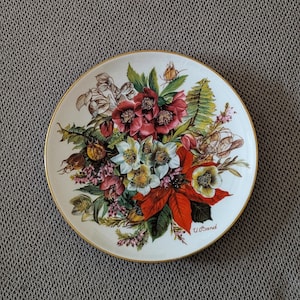 Vintage Hutschenreuther Porcelain Plate, Ursula Band Floral Design, Limited Edition