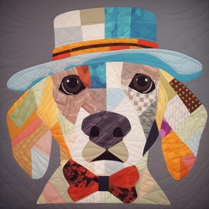 Dog Patchwork Pattern , Dog Quilt Pattern , Quilt pattern , dog quilt pattern pdf , Patchwork Pup Pattern , Sewing Dogs , quilting dog
