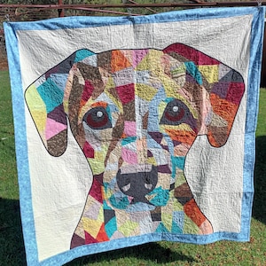 quilt tapestry patternn , quilt pattern  ,dog quilt pattern  ,Patchwork sewing dog , ,patchwork pattern , Dog patchwork ,puppy quilt pattern