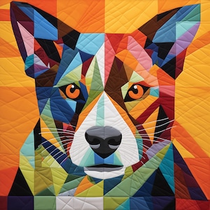 Dog patchwork  , Dog quilt design , Quilt with dog , Sewing dog patchwork , quilt pattern pdf , dog quilt pattern pdf , dog collage quilt