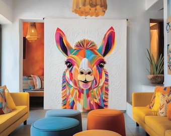 quilt pattern PDF ,Llama patchwork pattern ,animal sewing pattern ,animal quilt ,animal patchwork, llama quilt pattern ,quilt block pattern