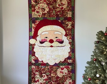 Santa Claus patchwork pattern, Christmas quilt, Patchwork Santa, Santa quilt, Christmas Santa patchwork pattern, Santa appliqué pattern