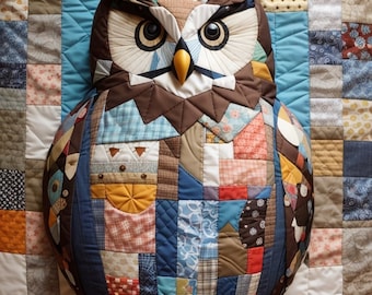 Owl Template for Sewing , Patchwork Template