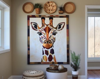 Giraffe patchwork pattern, giraffe quilt pattern, giraffe sewing pattern, animal quilt, animal patchwork, giraffe pattern ,giraffe pattern