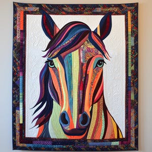Horse patchwork pattern, horse quilt pattern, horse sewing pattern, animal quilt, animal patchwork, horse pattern , horse pattern kit , PDF