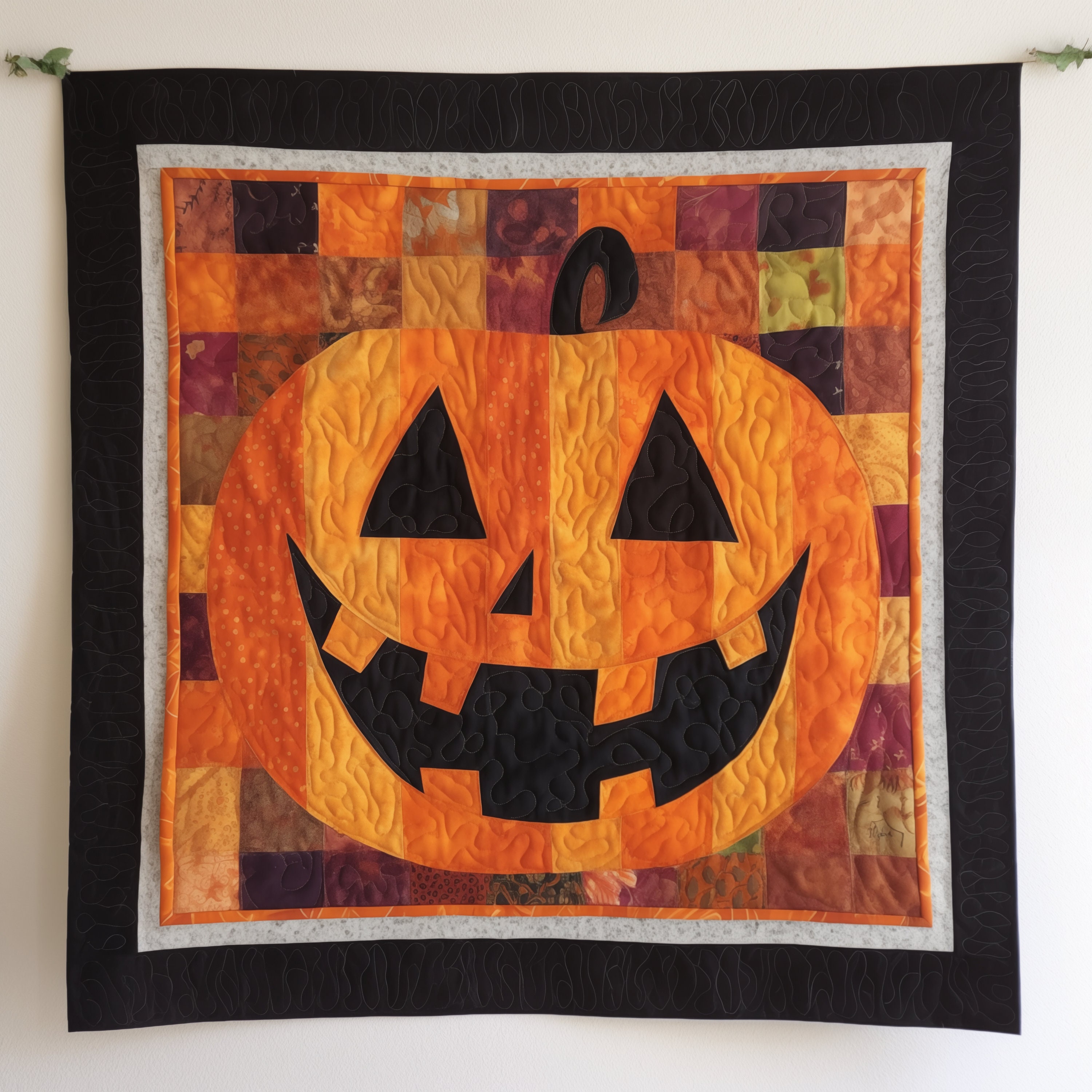 ハロウィン パッチワーク パターン、ハロウィン キルト、パッチワーク