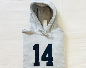 BNWT Brandy Melville/John Galt gris marine 14 sweat à capuche surdimensionné