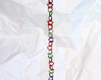 Multicolor Rainbow Star Heart Shape Purse Chain Keychain Y2K Bag Charm