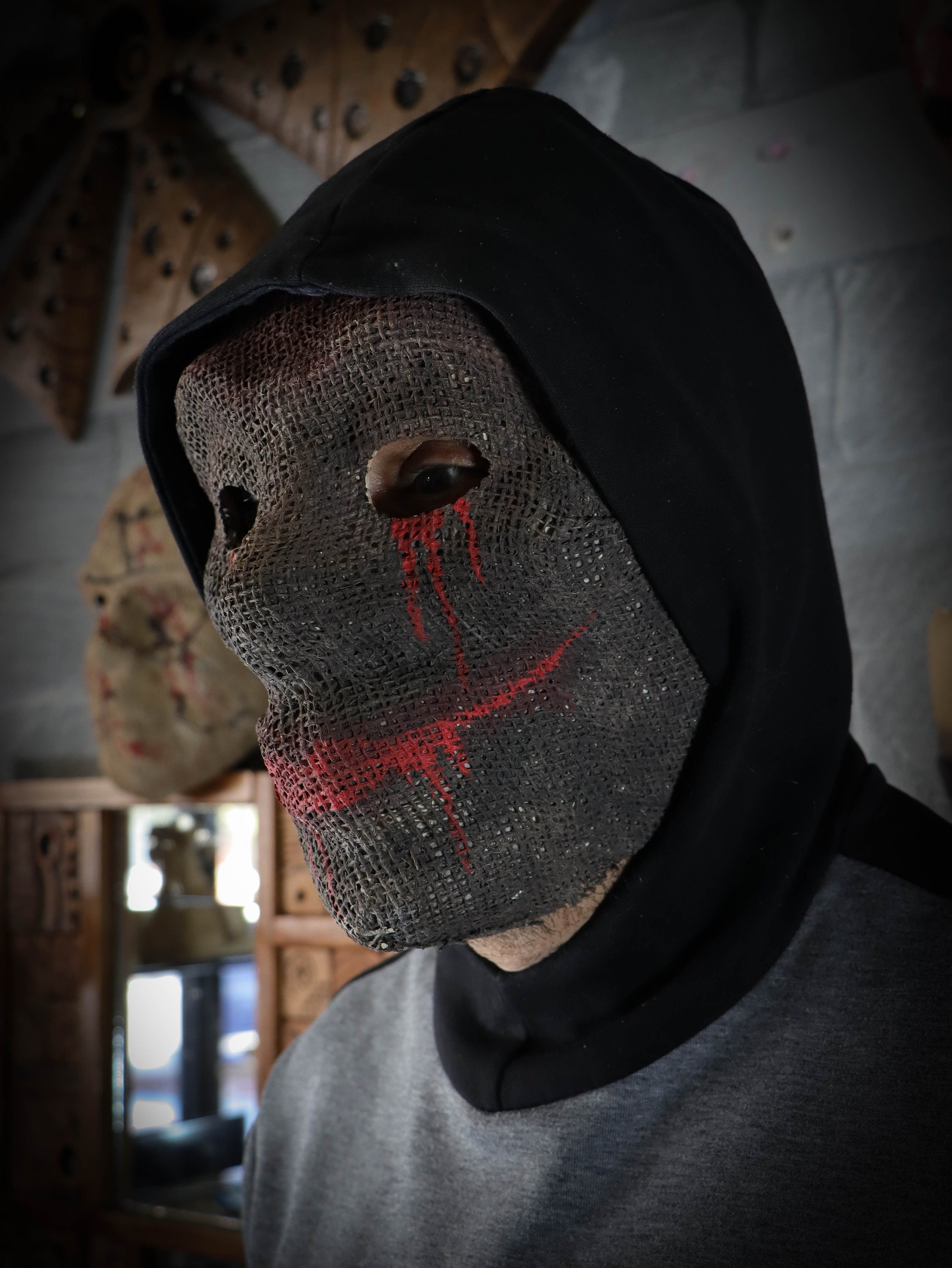 Handmade Halloween Full Face Mask Costume