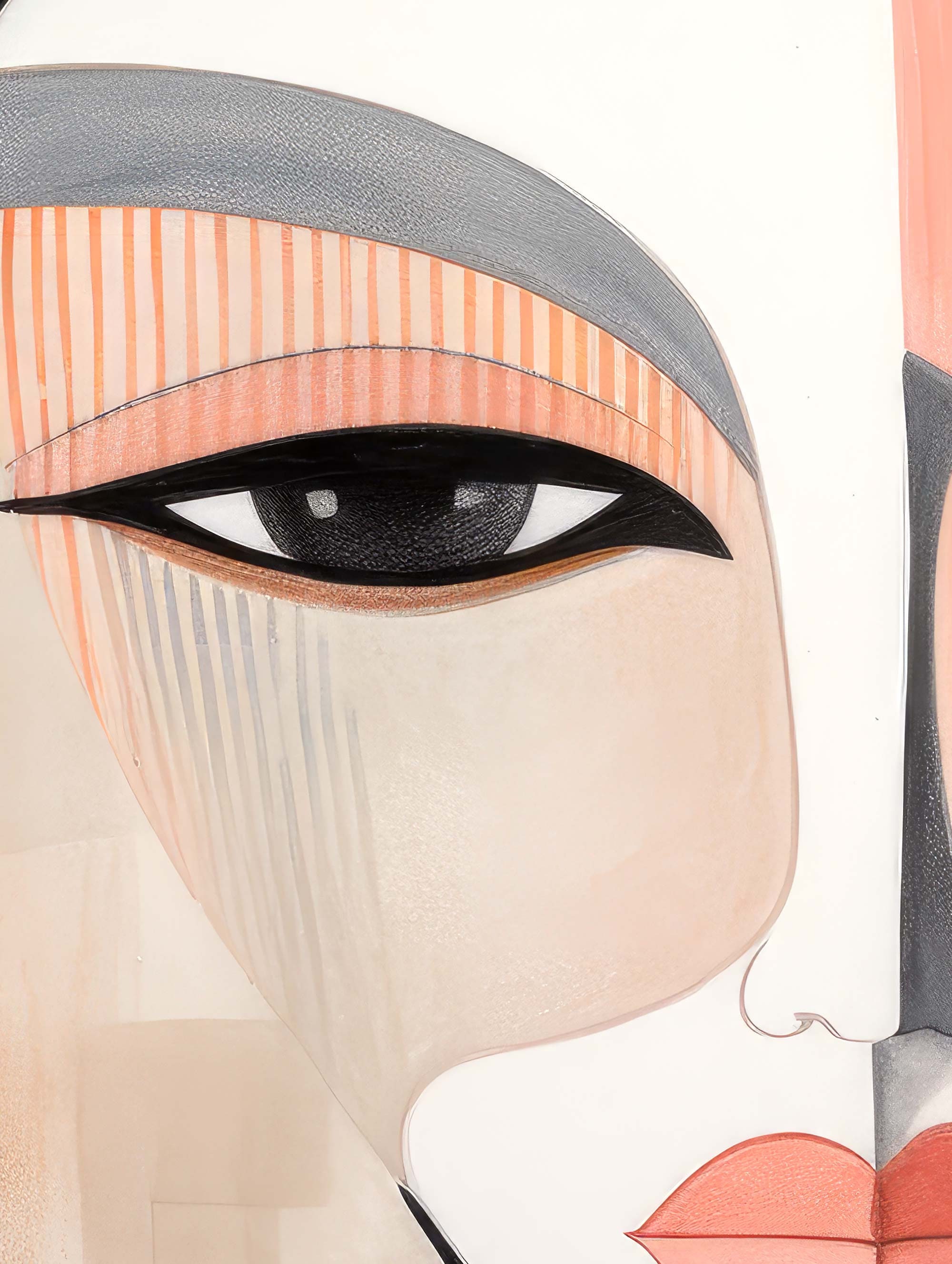 Picasso Style Female Face With a Subtle Cubism Esq Vibe. - Etsy