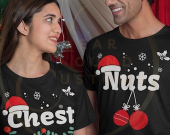 Castagne noci Coppie divertenti Maglioni di Natale Regalo per fidanzato Fidanzata Regalo di Natale Marito Moglie Maglione di Natale brutto Festa Sgangherata