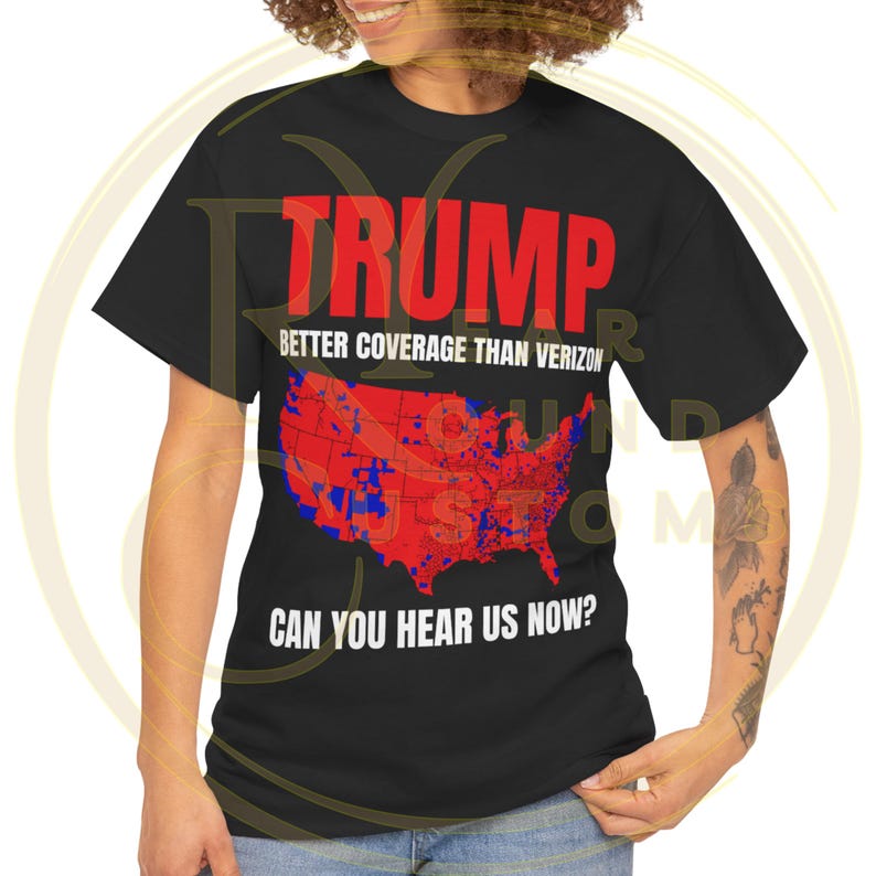 T-shirt Trump Manches Courtes Coton Blanc Unisexe | T-shirt Genou USA Thème Américain