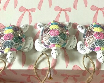 Glam Turtle Ornament