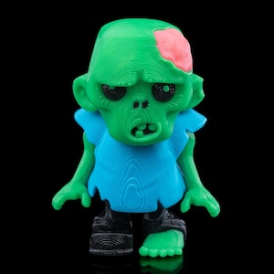 Zom-bae – 3D Printed Mini Zombie | Cute Undead Keychain | Spooky Zombie Gift