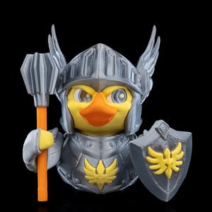 Sir Quackalot | 3D Printed Articulated Rubber Duck –  | Fun Desk Toy | Flexible & Poseable