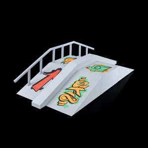 Funbox – 3D Printed Fingerboard Skate Park | Mini Fingerboard Obstacle | Tech Deck Funbox Ramp