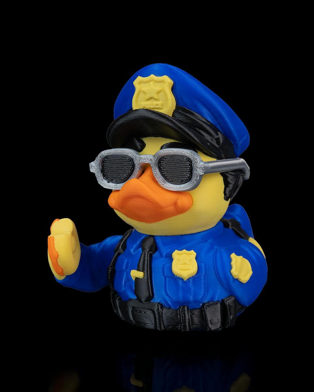 Quop | 3D Printed Police Rubber Duck | Articulated Cop Duck | Fun Gift ...