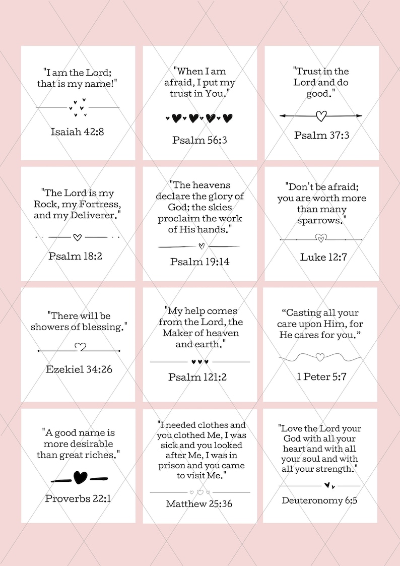 36 Printable Encouraging Bible Verse Cards, Printable Verse, Scripture ...
