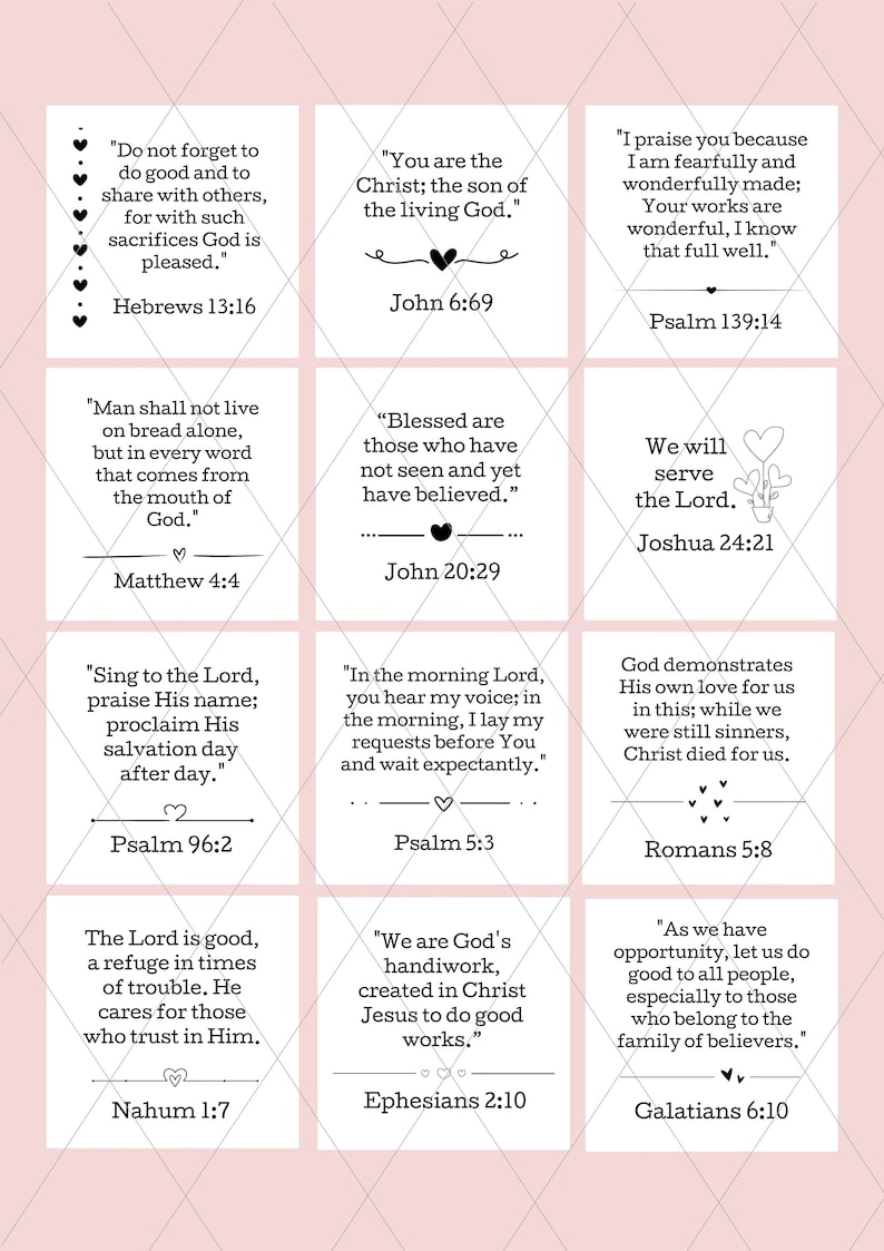 36 Printable Encouraging Bible Verse Cards, Printable Verse, Scripture ...