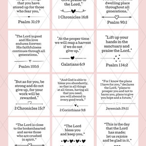 36 Printable Encouraging Bible Verse Cards, Printable Verse, Scripture ...