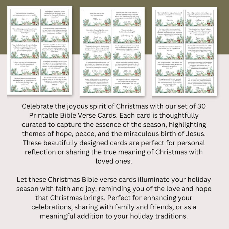30 Printable Christmas Bible Verse - Il 794xN.6956702775 Tk2g 