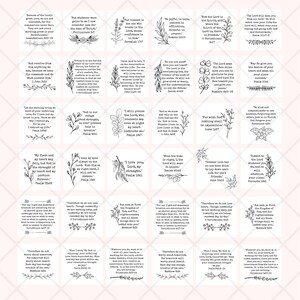 36 Encouraging Bible Verse Cards, Printable, Scripture Cards, Mini ...