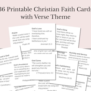 36 Encouraging Bible Verse Cards: Scripture Printables (PDF)