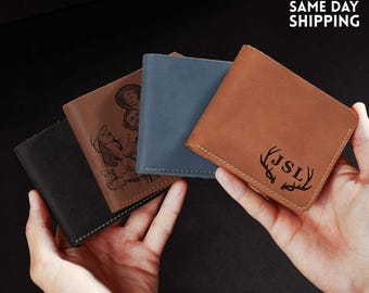 Personalisierte Ledergeldbörse: Minimalistisches Geschenk für Ihn