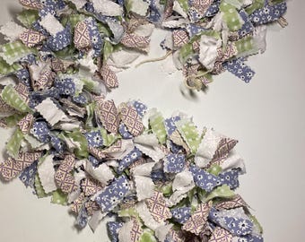 Spring Shabby Chic Rag Garland
