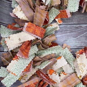 Autumn Rag Garland, Thanksgiving Garland, Thanksgiving Mantel Decoration, Fall Decoration, Fall Garland