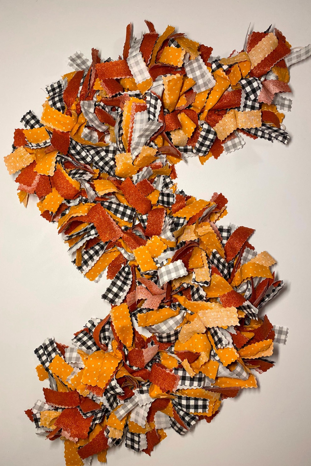 Diy Fall Rag Garland Fall Rag Garland, Halloween Rag Garland, Autumn Garland, Halloween ...