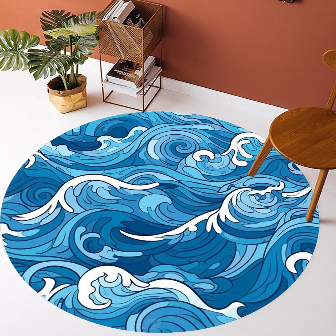 Ocean Wave Rug,sea Wave Rug,creative Rug,water Pattern Rug,summer Rug ...