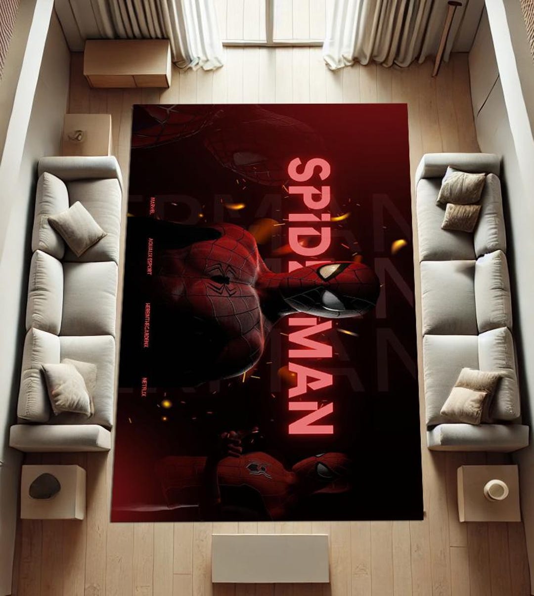 Spiderman Rug,amazing Rug,cartoon Character,super Hero Rug,rugs for ...