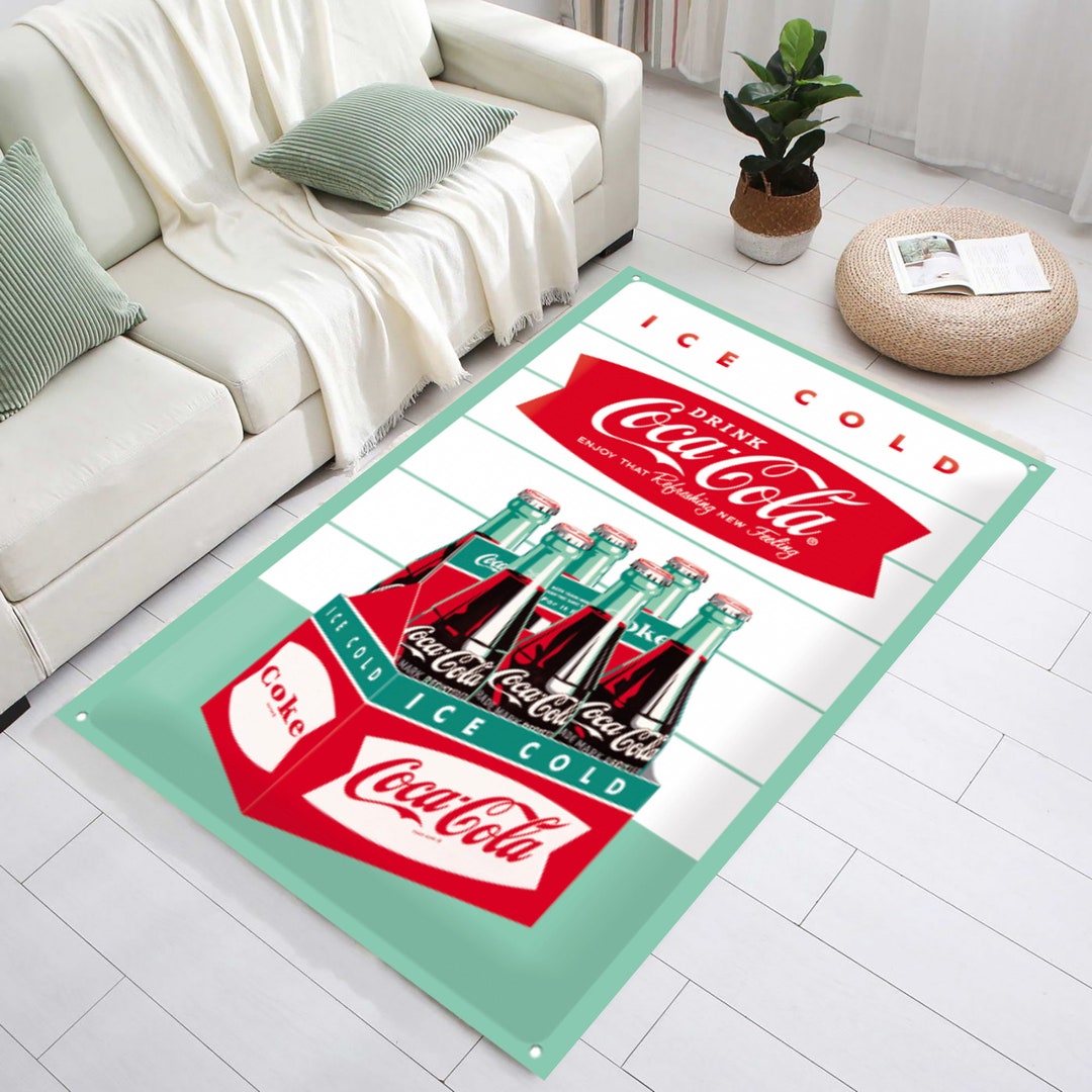 Coca Cola Rug,coca Cola Bottle Rug,cola Rug,coke Rug,retro Rug,rugs for ...
