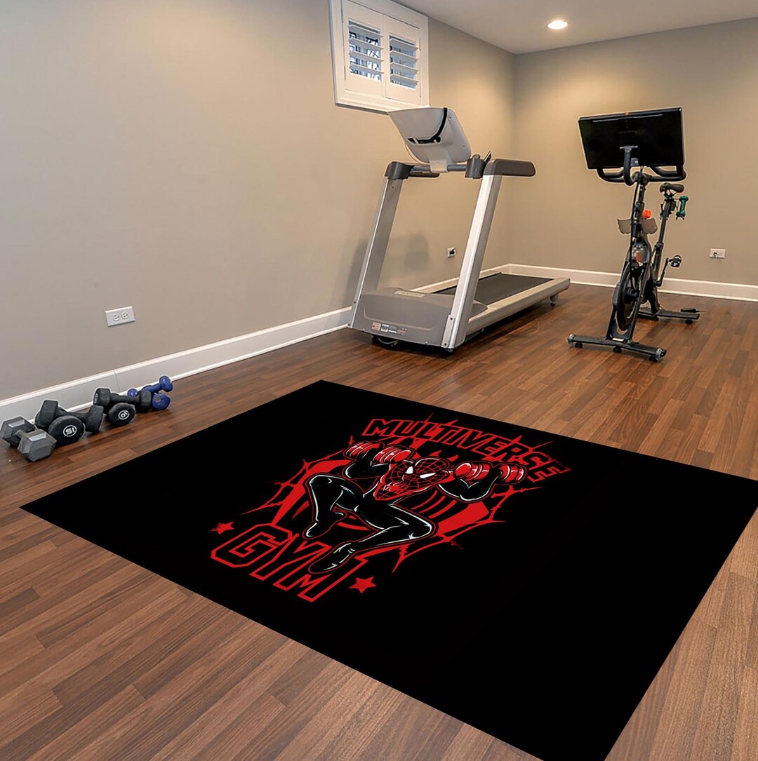 Gym Rugs,sports Room Rug,spiderman Rug,multiverse Rug,gym Room Decor,fitness Rug,bodybuilding