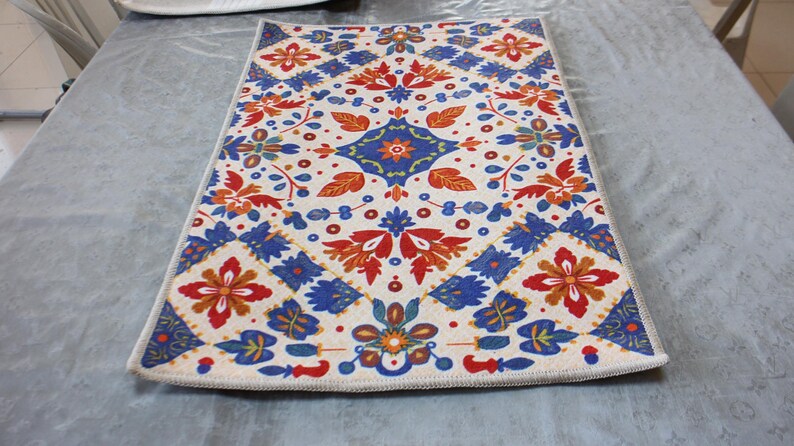 Alfombra de búho, alfombra con estampado de búho, alfombra blanca, alfombra para sala de estar, alfombra para dormitorio, alfombra para cocina, alfombra estética, alfombra de área, alfombra para habitación infantil, alfombra de diseño imagen 6