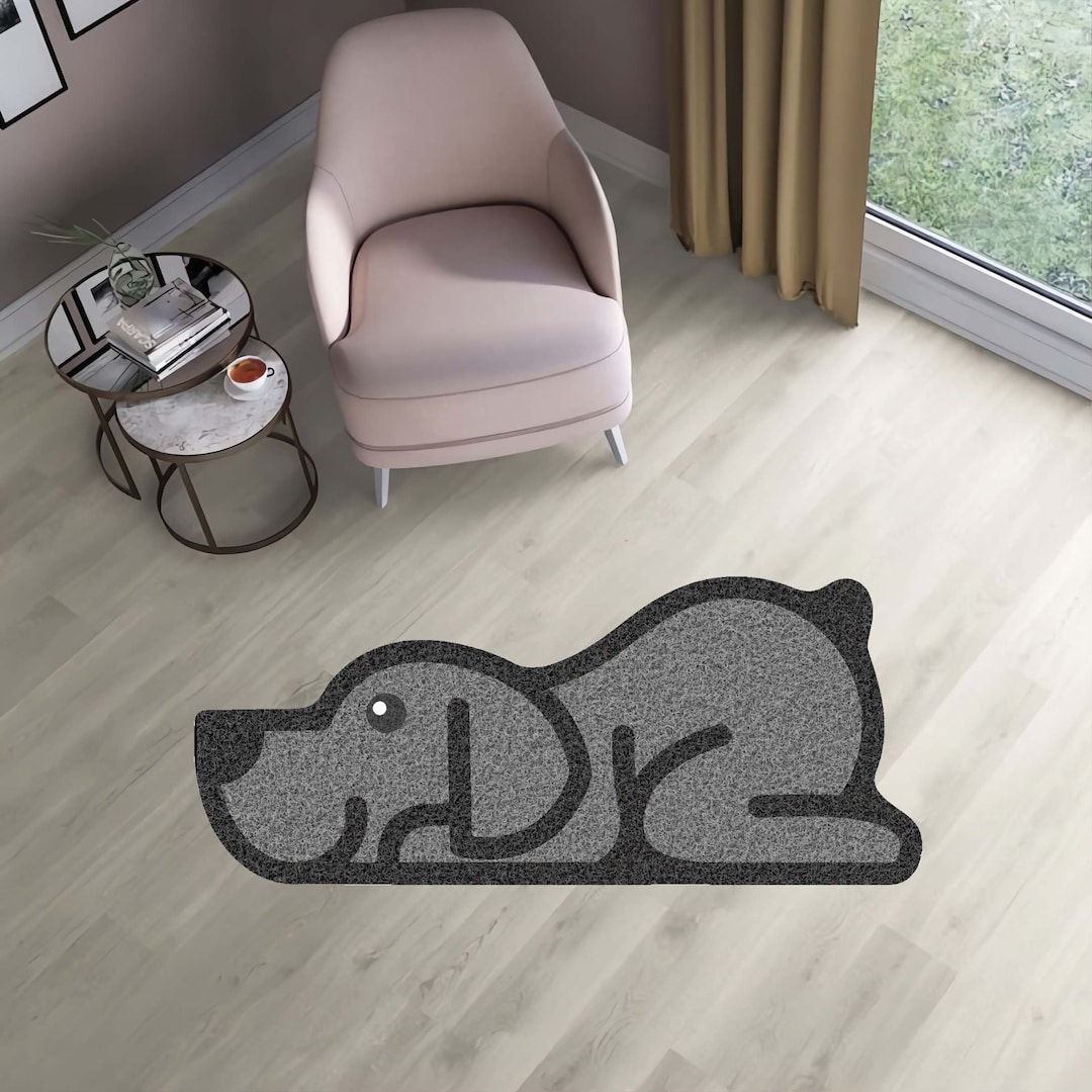 Animal Pattern Rugs,dog Pattern Rugs,animal Play Mat,shaped Rugs,grey ...