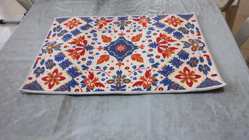 Alfombra de búho, alfombra con estampado de búho, alfombra blanca, alfombra para sala de estar, alfombra para dormitorio, alfombra para cocina, alfombra estética, alfombra de área, alfombra para habitación infantil, alfombra de diseño imagen 5