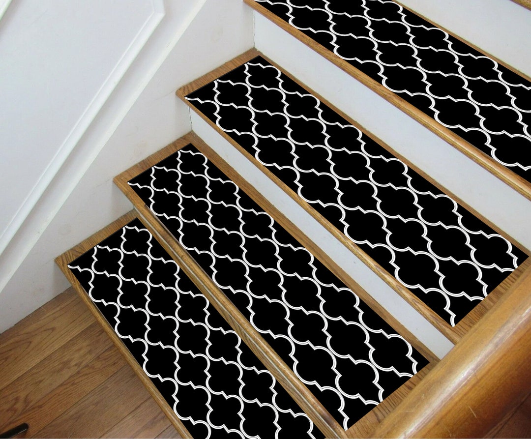 Staircase Rugs Geometric Stair Rugs: Modern Non-slip Stair Runner - Etsy