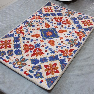 Alfombra de búho, alfombra con estampado de búho, alfombra blanca, alfombra para sala de estar, alfombra para dormitorio, alfombra para cocina, alfombra estética, alfombra de área, alfombra para habitación infantil, alfombra de diseño imagen 4
