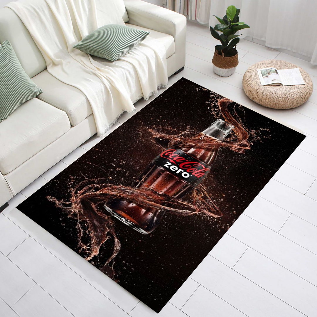 Coca Cola Rug,drink Rug,coca Cola Pattern Rug,coke Bottle Rugs,kids ...