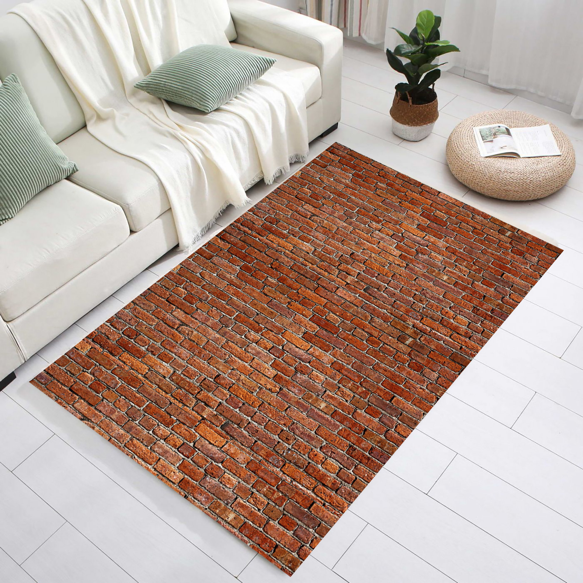 Stone Pattern Rug,farm Decoration,brick Pattern Rug,wall Photo Rug ...