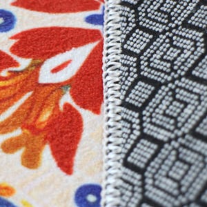 Alfombra de búho, alfombra con estampado de búho, alfombra blanca, alfombra para sala de estar, alfombra para dormitorio, alfombra para cocina, alfombra estética, alfombra de área, alfombra para habitación infantil, alfombra de diseño imagen 9