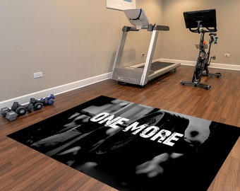 One More ,Gym Rugs,Sports Room Rug,Fitness Rug,Cardio Rug,Motivational Words,,Bodybuilding Rug,Motivation Rug,Gym Motivation,Sport Area Rug